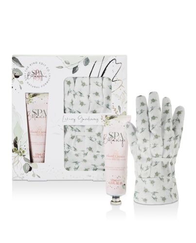 The Kind Edit Co. Spa Botanique Garden Glove Gift Set 125ml Hand Cream + 1 Pair Garden Gloves-J244081