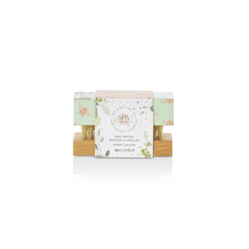 The Kind Edit Co. Spa Botanique Soap & Nail Brush Gift Set 60g Soap Bar + Nail Brush-B806376